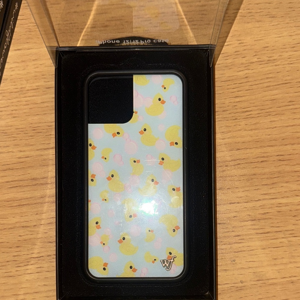 “What the Duck” wildflower iPhone 12 case